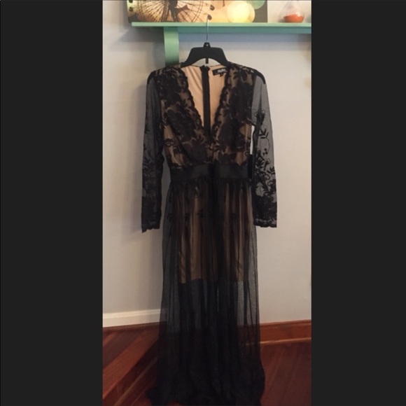 Lulu's Night Moves Lace SO SEXY Maxi M - Picture 4 of 8